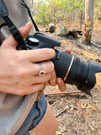 Nickel Emerald Ring - 375-inch caliber