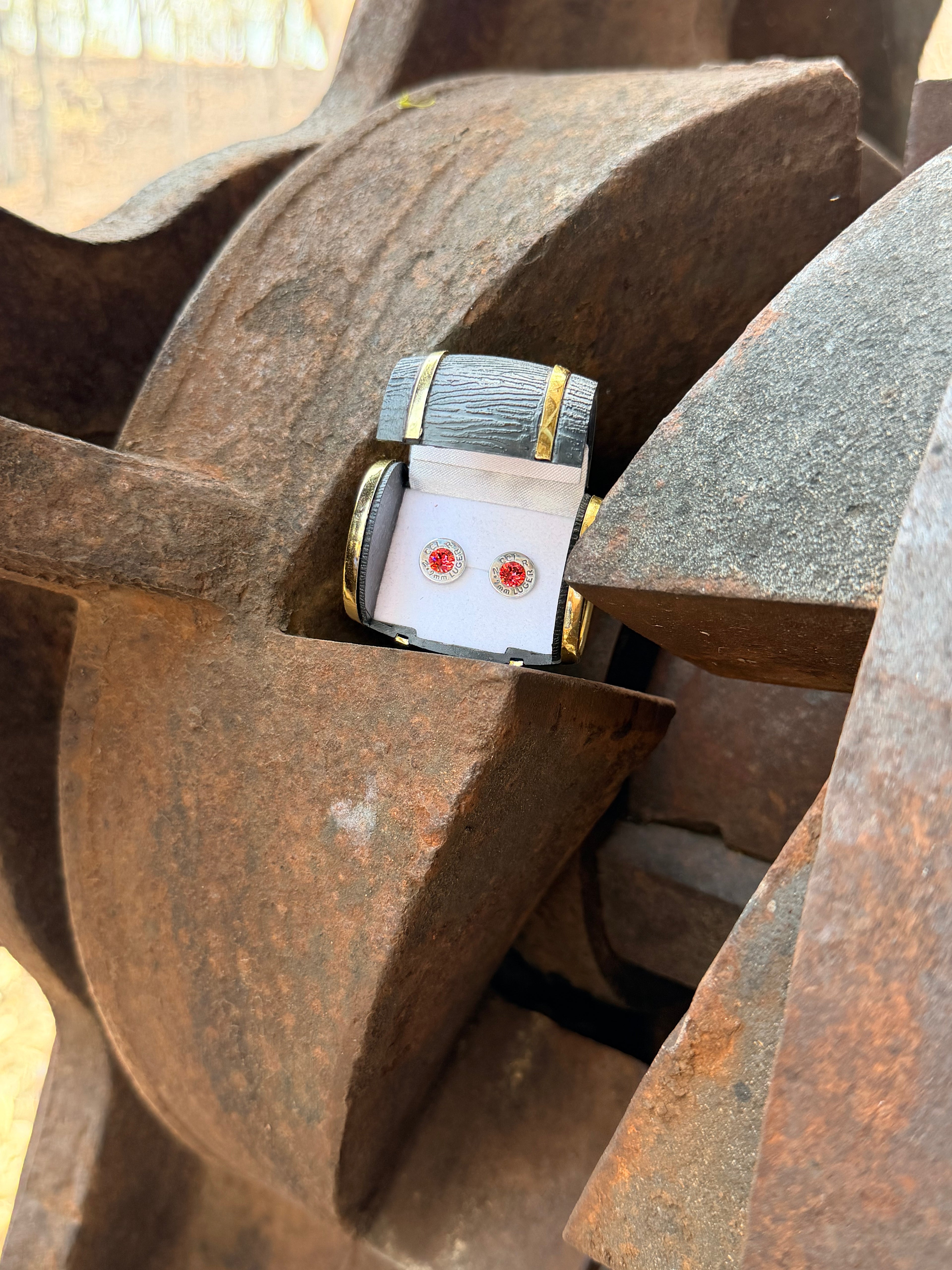 Nickel violet Stud - 9mm Luger