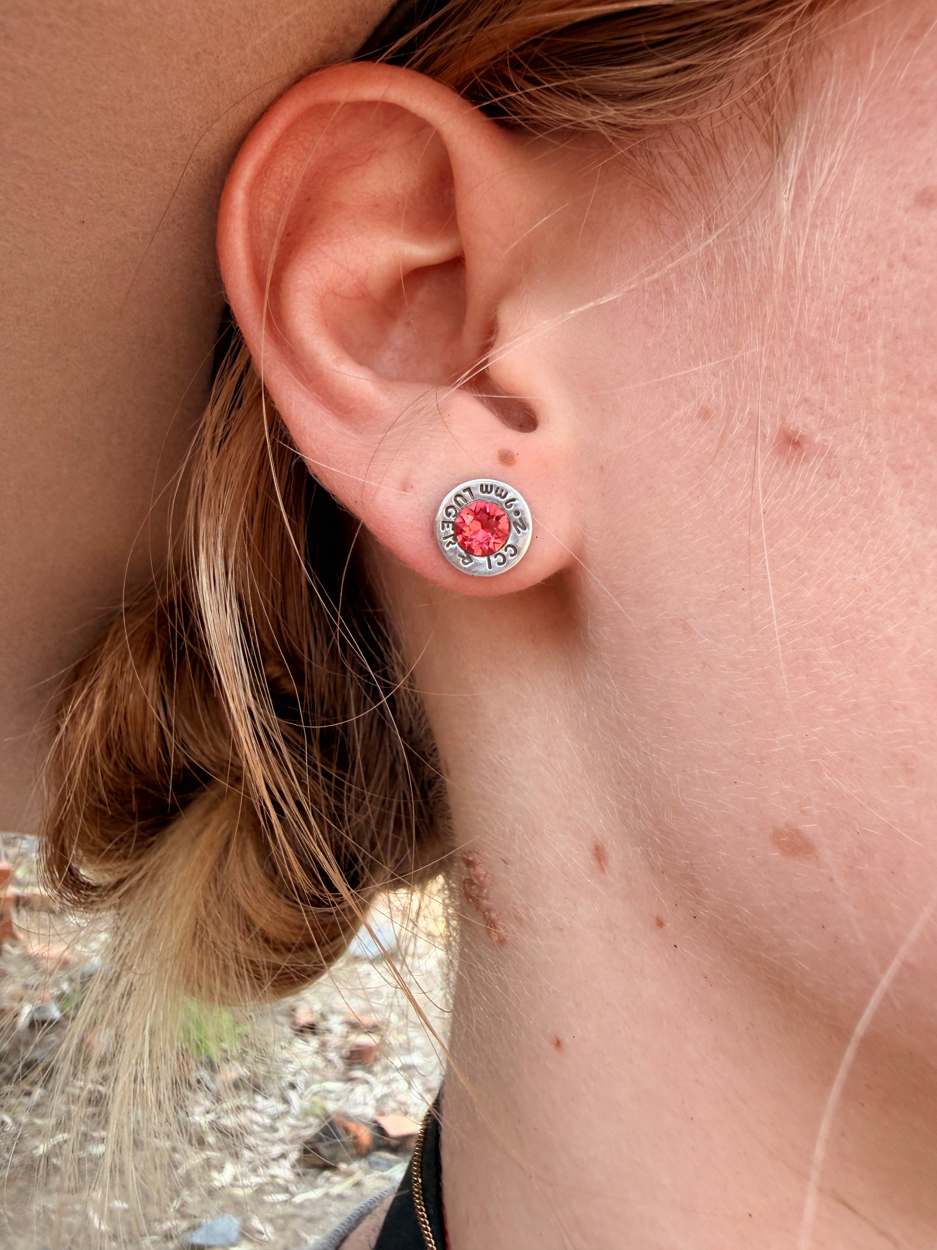 Nickel Light Sapphire Stud - 9mm Luger