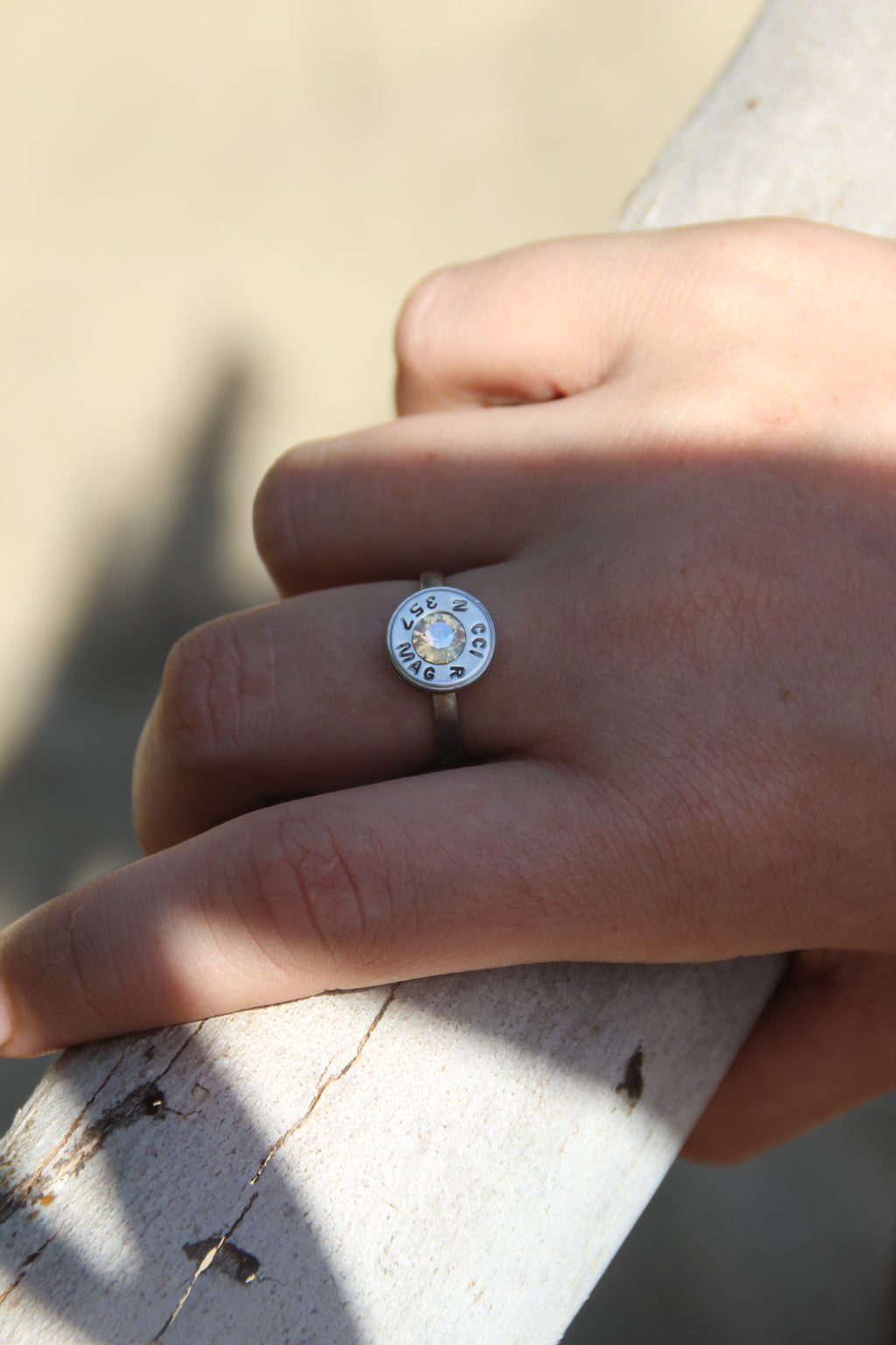 Nickel Emerald Ring - 375-inch caliber