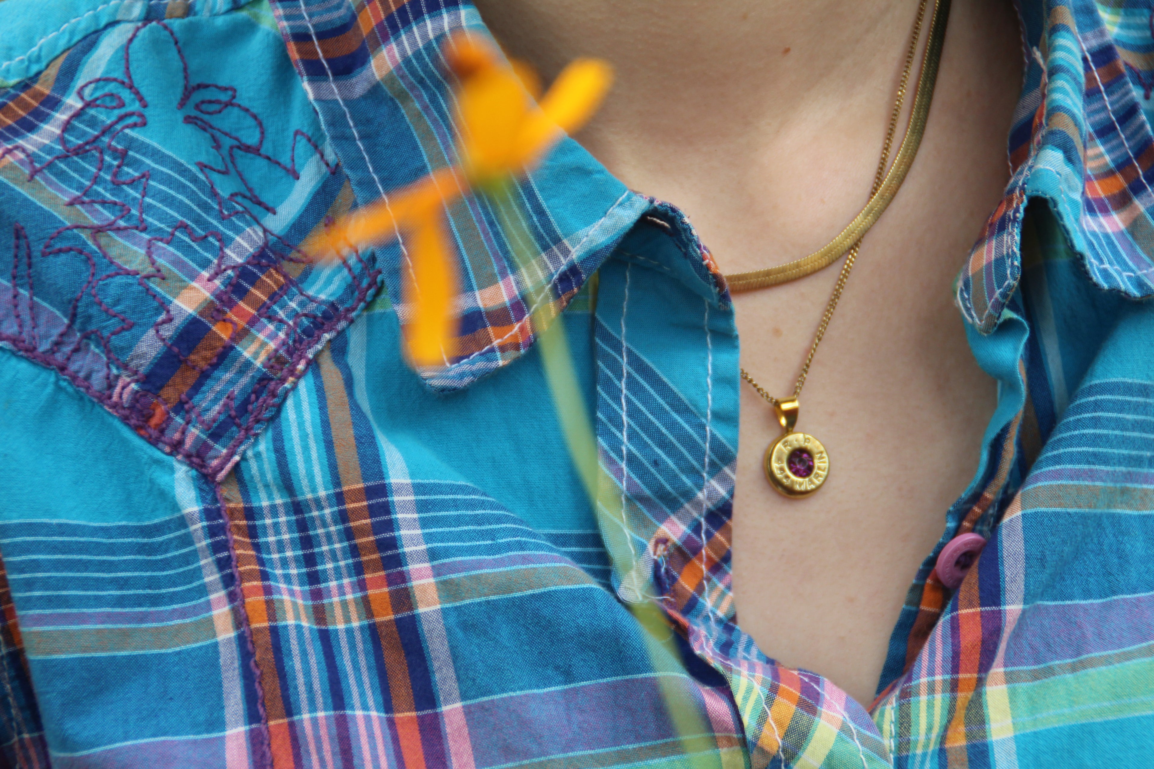 Brass Navy Pendent - Winchester 40-44 mag