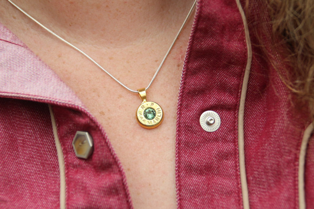Brass Navy Pendent - Winchester 40-44 mag