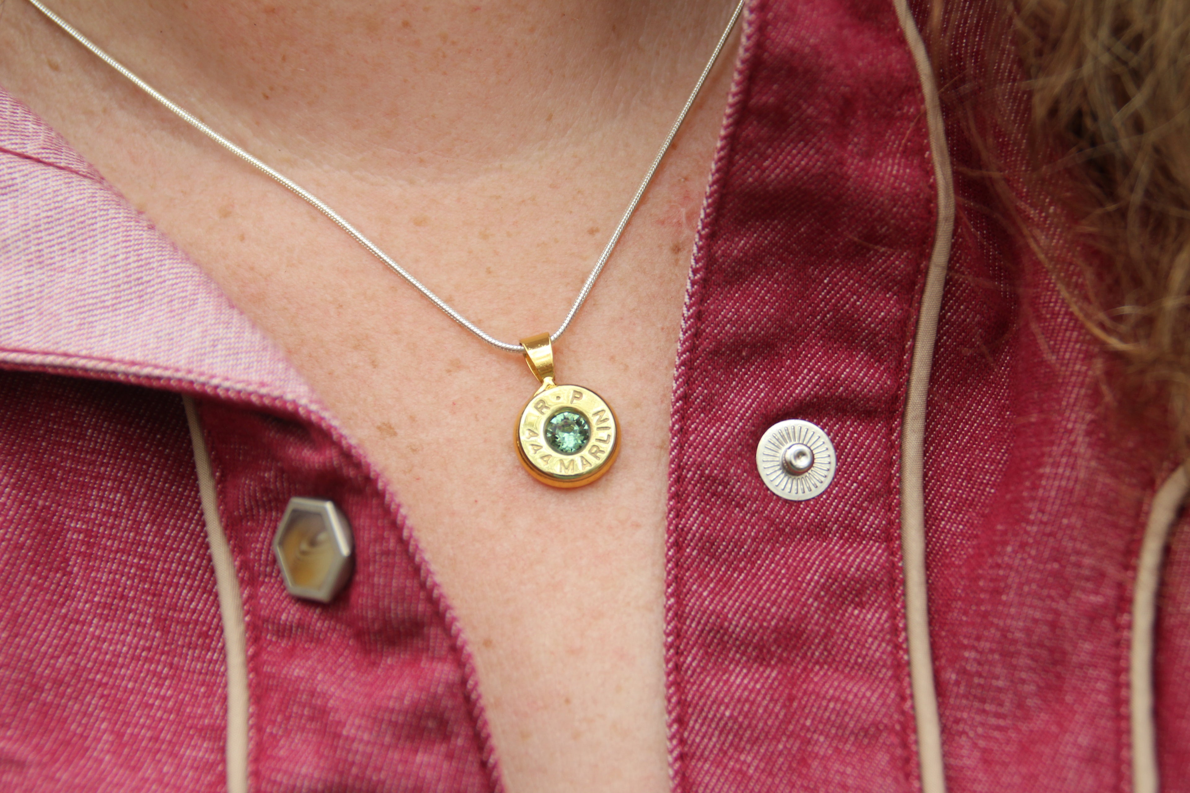 Brass Navy Pendent - Winchester 40-44 mag