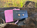 Nickel Dark Rose Stud - 9mm Luger