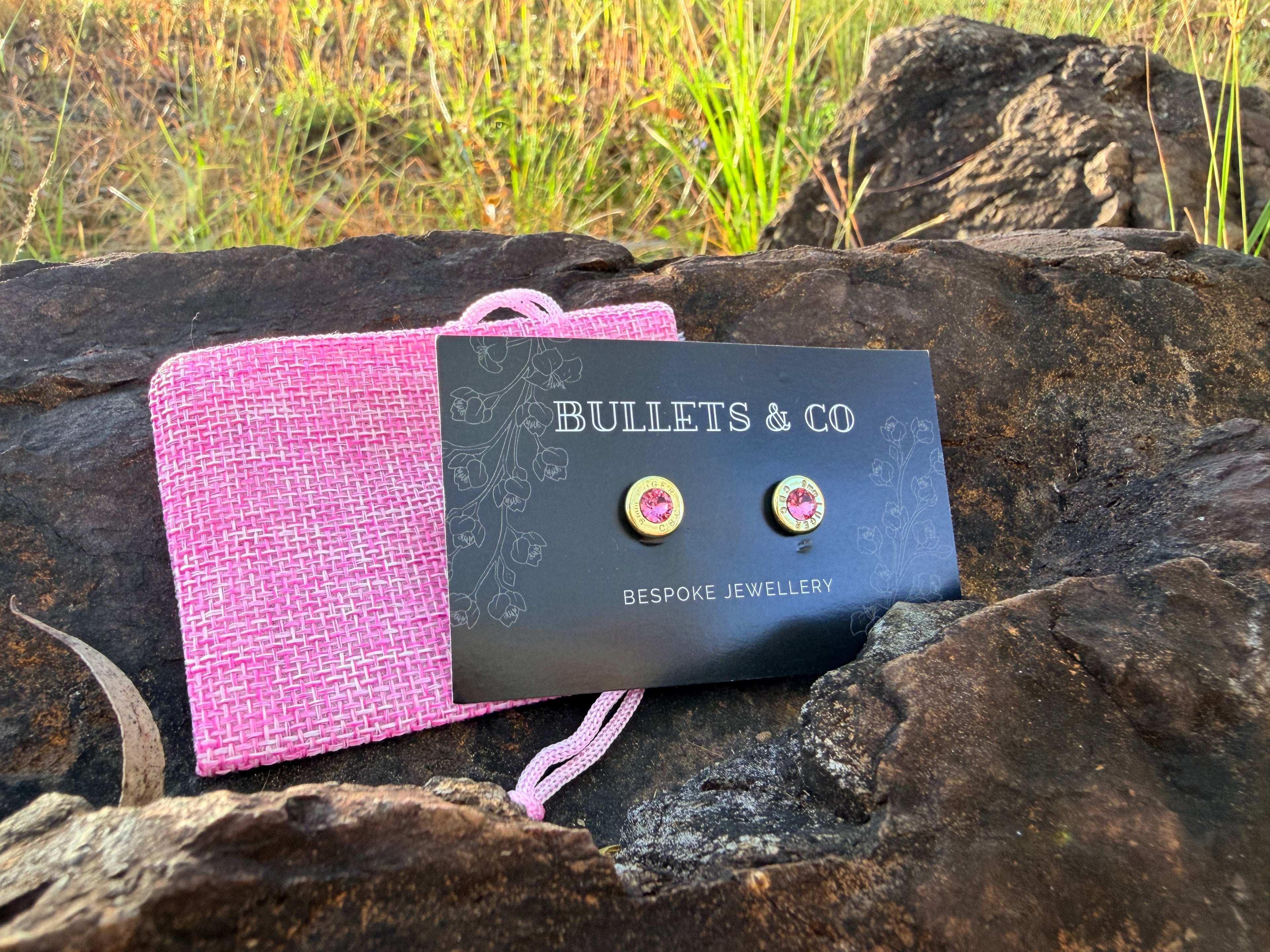 Nickel pink Stud - 9mm Luger