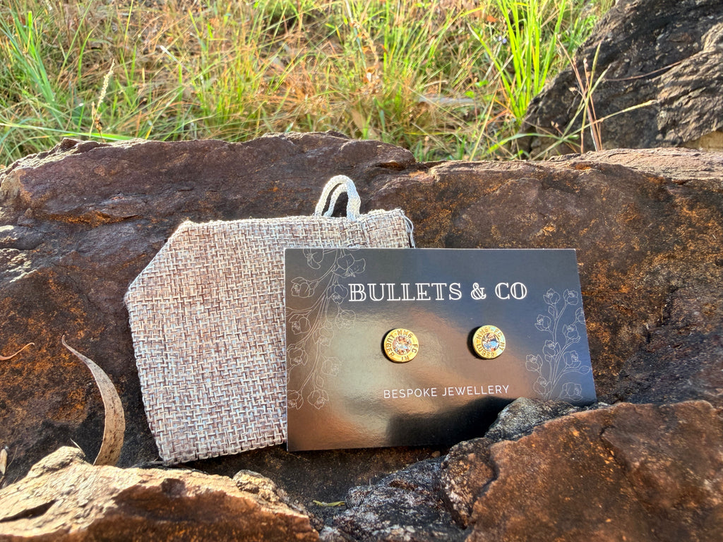 Nickel Dark Rose Stud - 9mm Luger