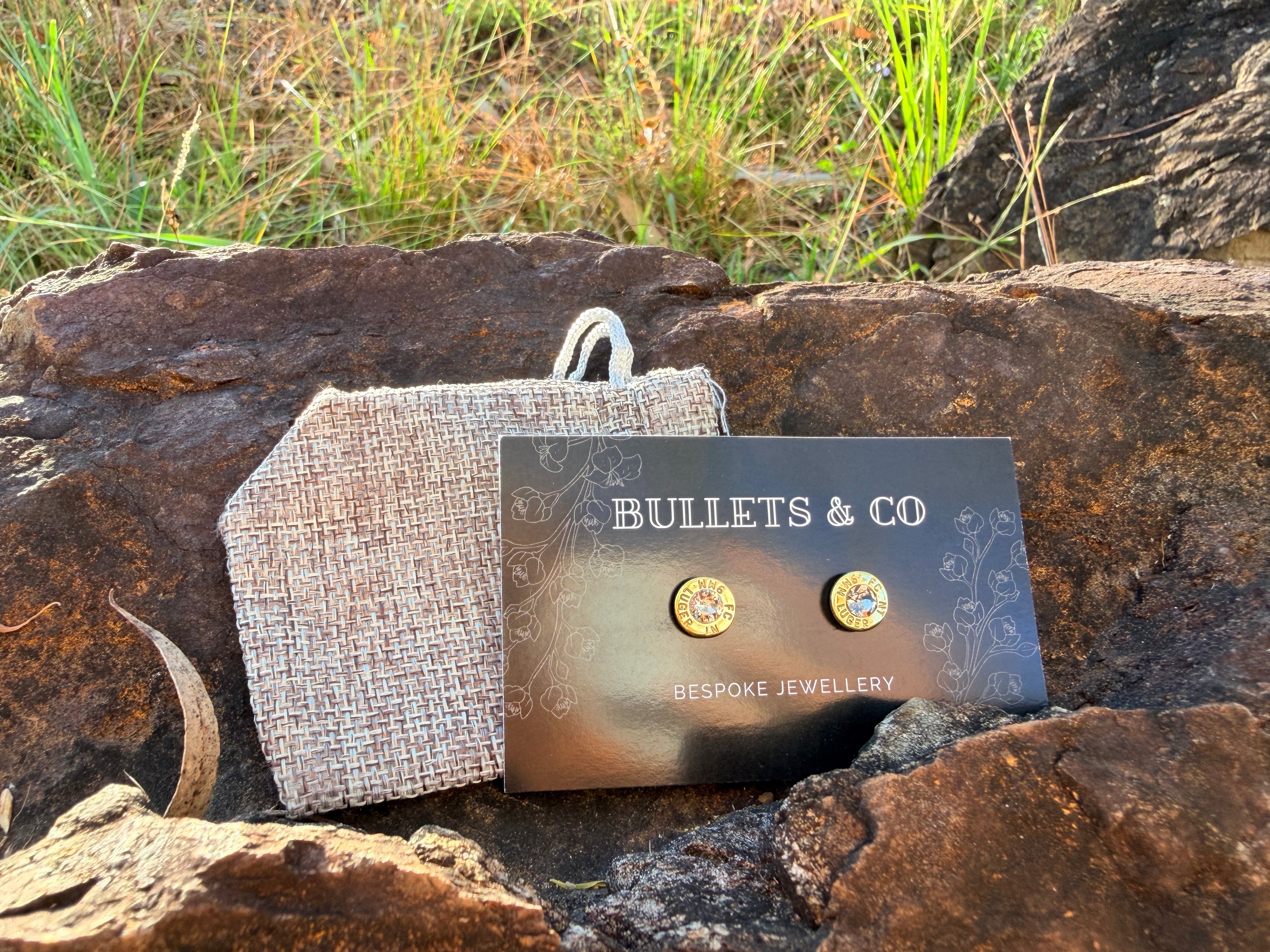 Nickel Light Sapphire Stud - 9mm Luger