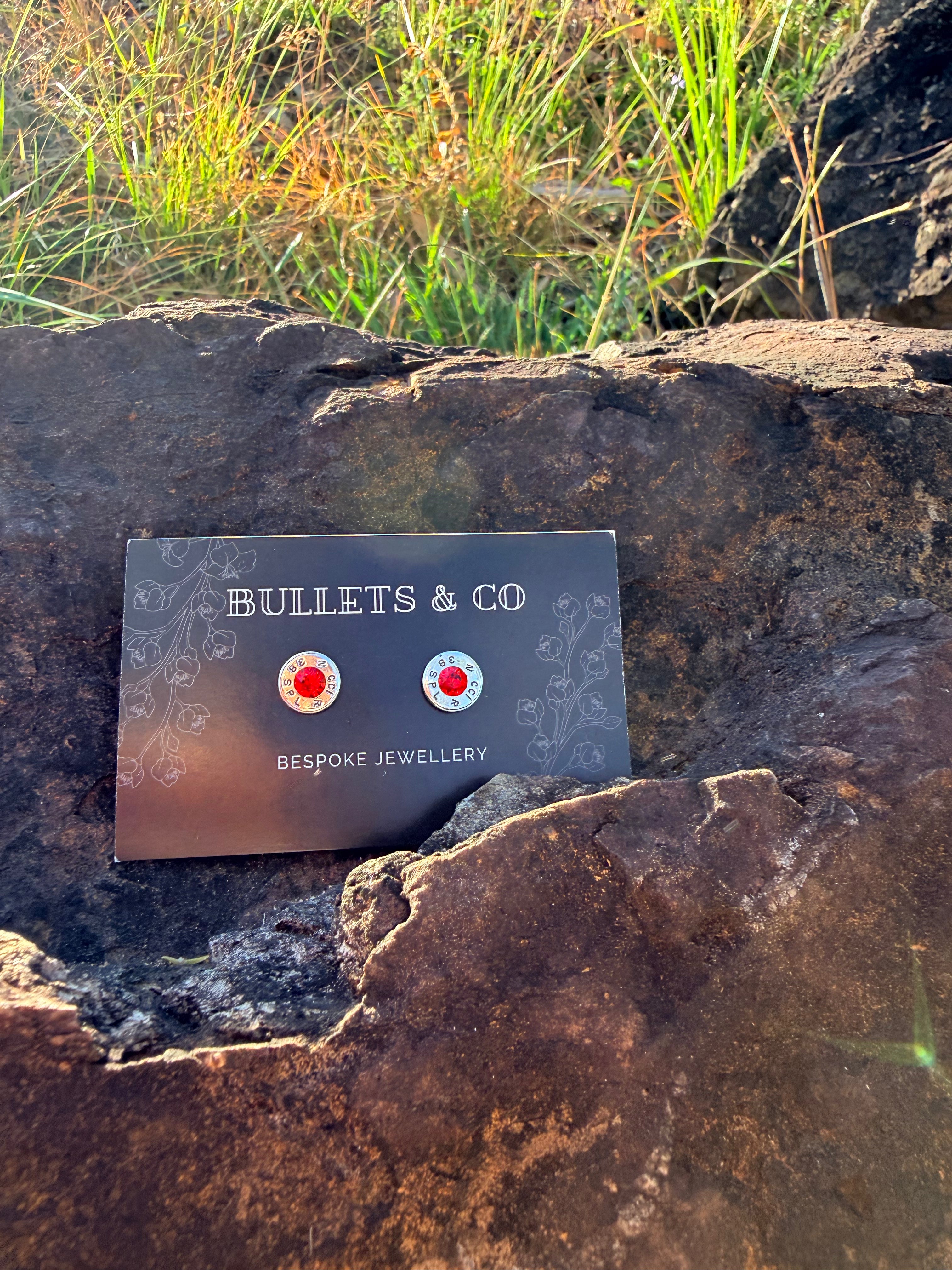 Nickel Light Sapphire Stud - 9mm Luger