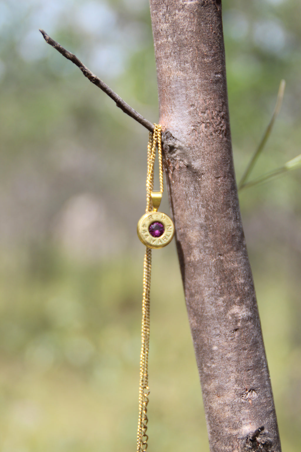 Brass Navy Pendent - Winchester 40-44 mag