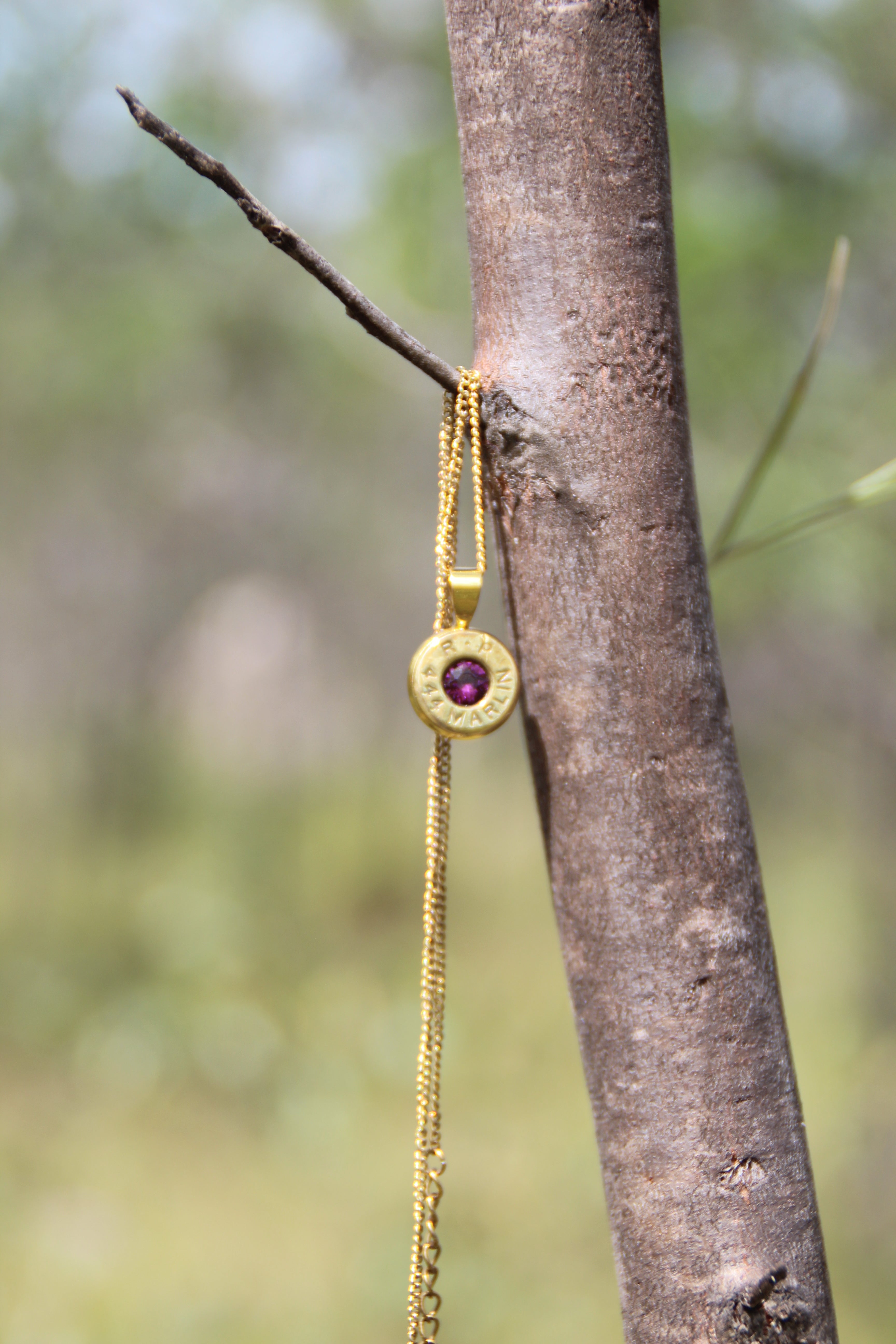 Brass Navy Pendent - Winchester 40-44 mag