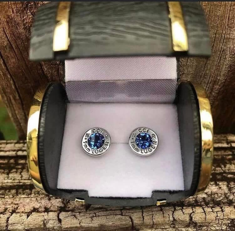 Nickel Light Saim studs - 9mm Luger