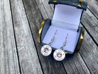 Nickel Light Rose drop Earrings - .45 Casings