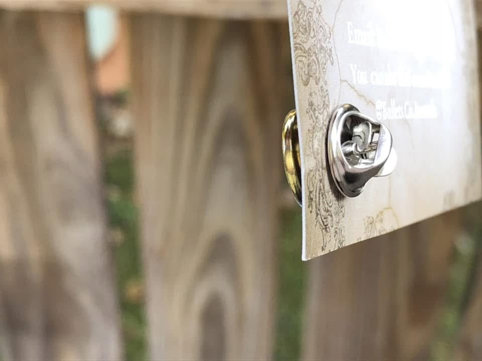 Ruby Red Hat Pin- 375 Winchester