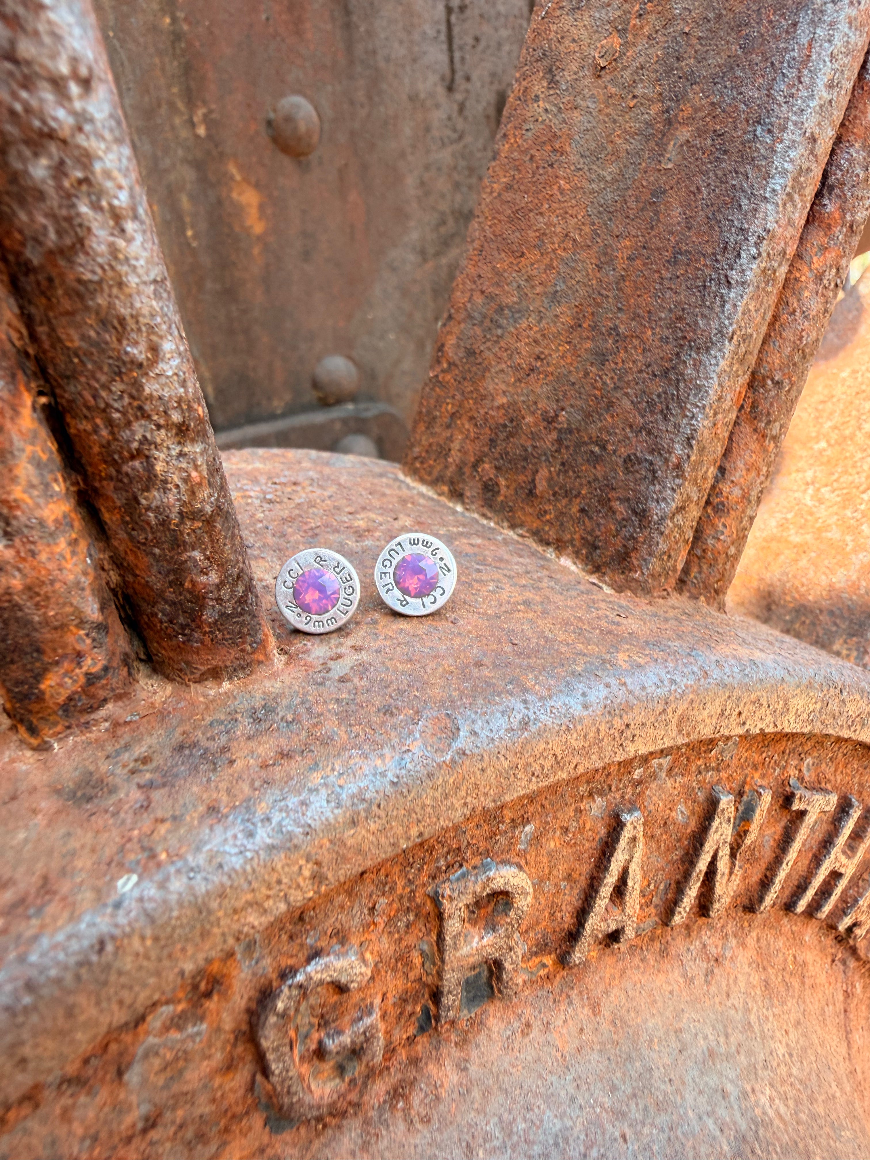 Nickel Light Sapphire Stud - 9mm Luger