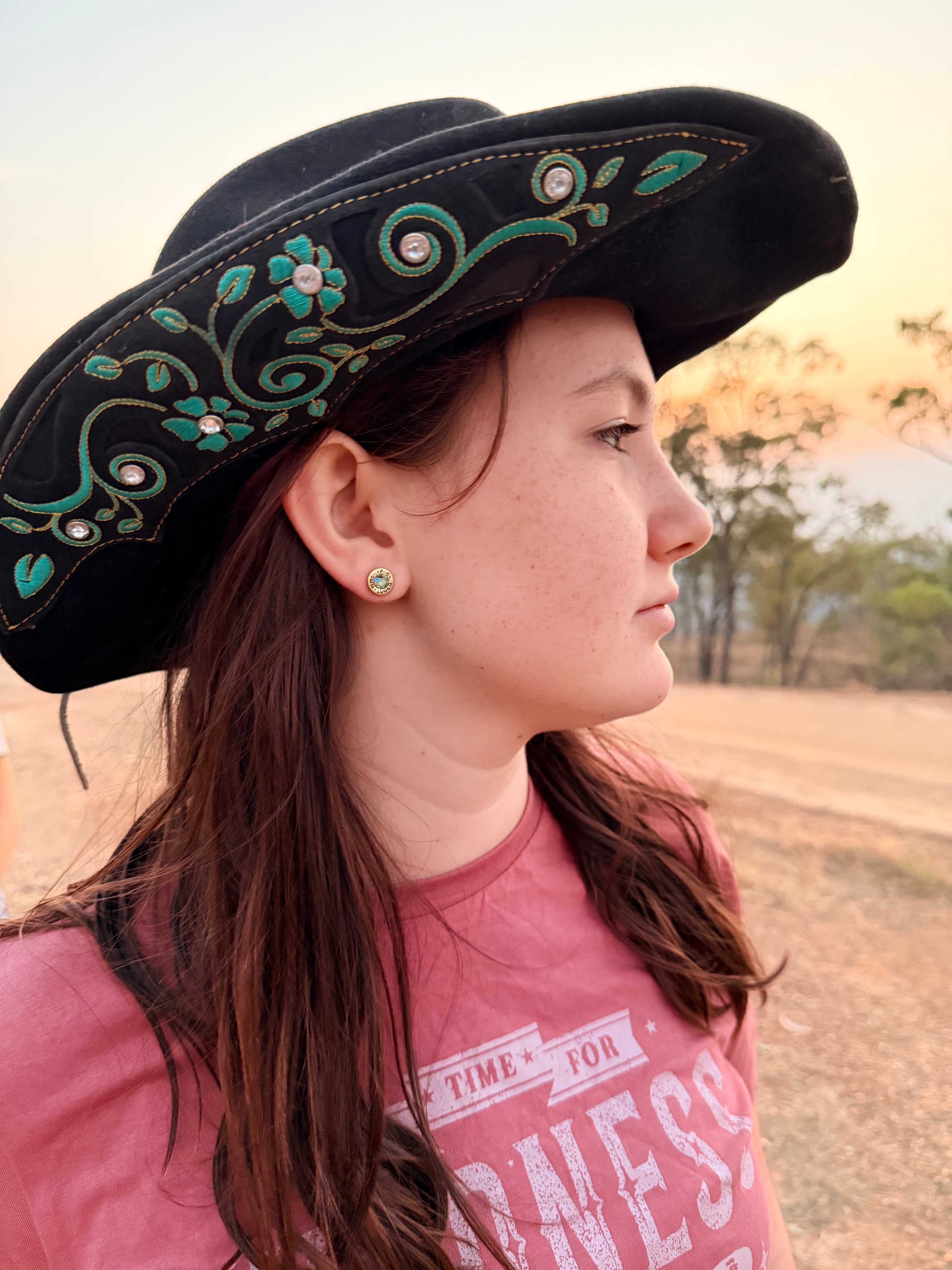 Nickel Mixed Green Stud - 9mm Luger