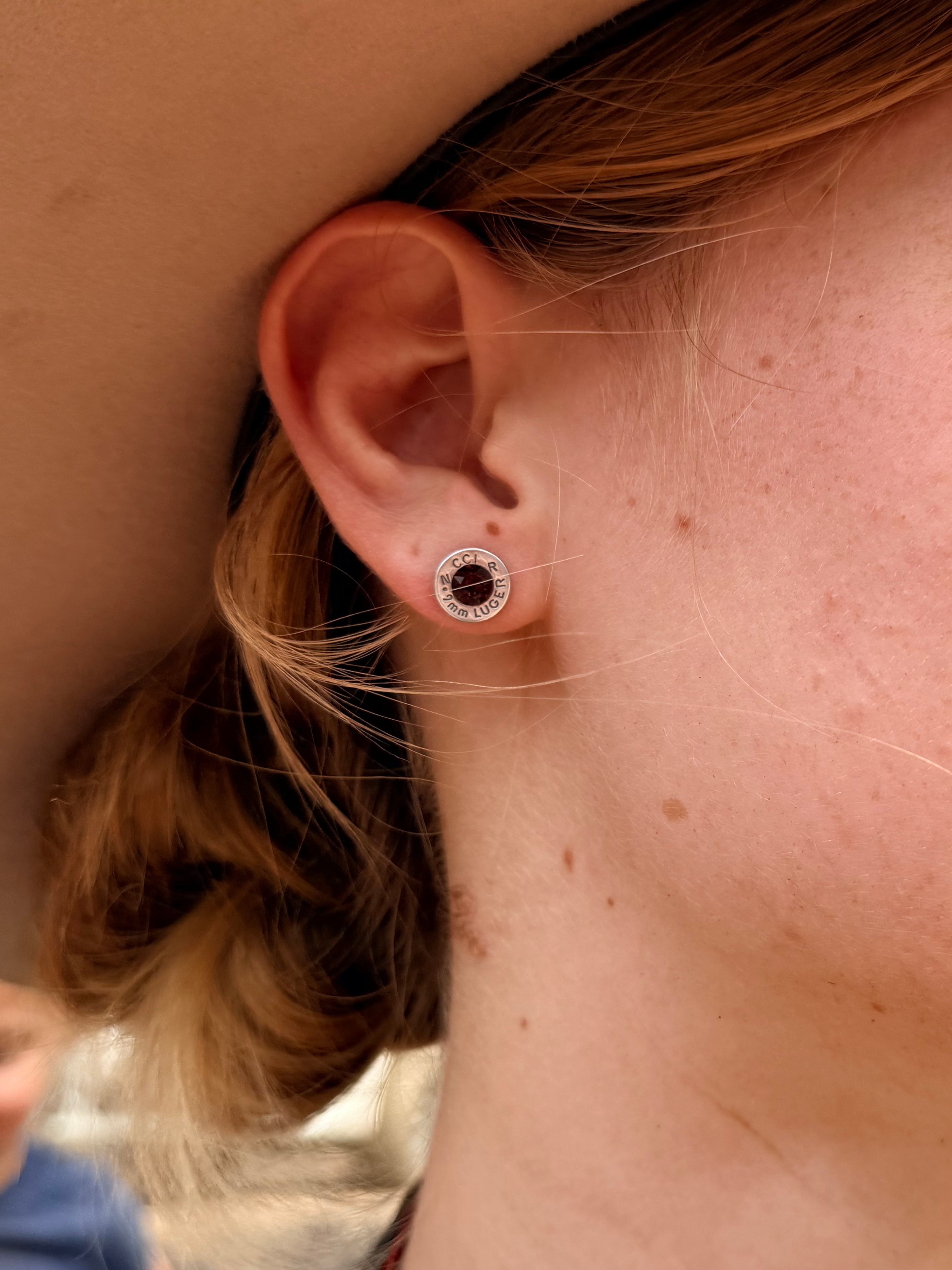 Nickel Light Saim studs - 9mm Luger